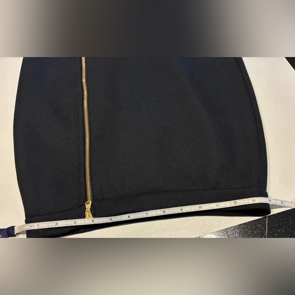 J Crew Pencil Skirt Double Zip Front 100% Wool Black SZ. 2 Excellent - Picture 7 of 14